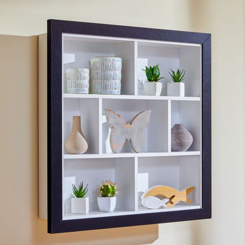 Libreria Bianco 4 Ripiani Struttura Verticale 67x67x14h cm, - Tripi