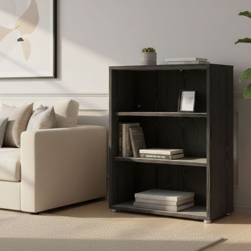 Libreria chic nera 89x113h cm - Aziza