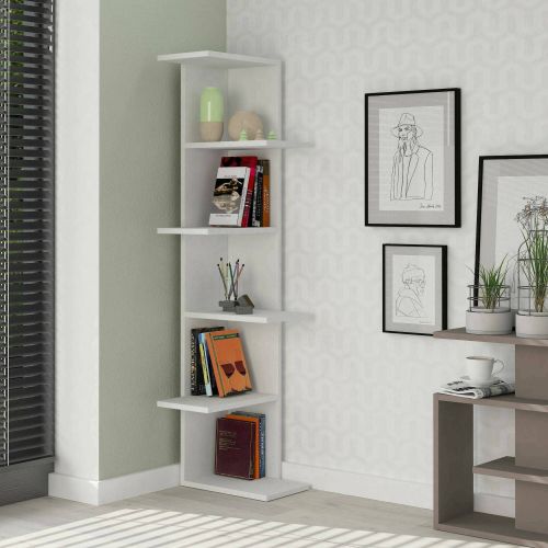 Libreria classica bianca 37x141h cm - Bud