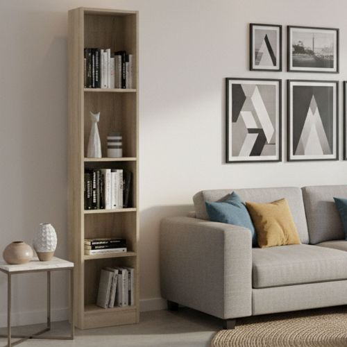 Libreria colonna quercia 40x203h cm - Albregio
