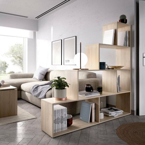 Libreria divisoria rovere 145x145h cm - Apofi