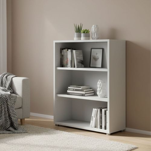 Libreria elegante bianca 89x113h cm - Aziza