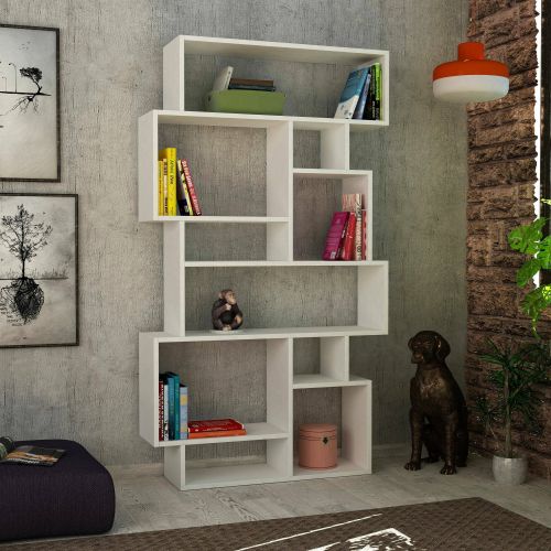 Libreria elegante bianca 96x169h cm - Dominique