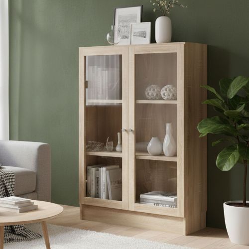 Libreria elegante quercia 79x107h cm - Amphan