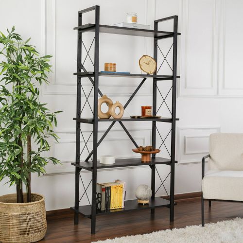 Libreria fissa nera 90x180h cm - Suriel