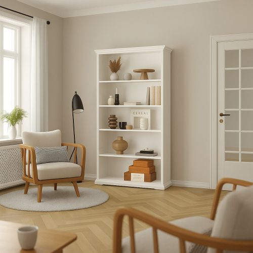 Libreria grande bianca 96x200h cm - Aragon