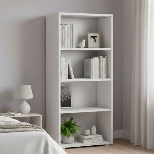 Libreria moderna bianca 60x130h cm - Aky