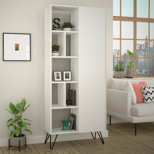 Libreria moderna bianca 79x190h cm - Lince