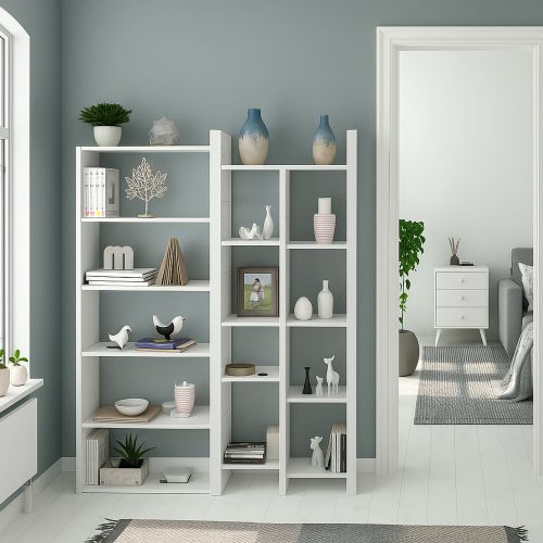 Libreria moderna bianca lucida 78x162h cm - Ersilia