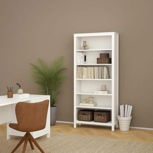 Libreria salvaspazio bianca 78x199h cm - Sinlaku