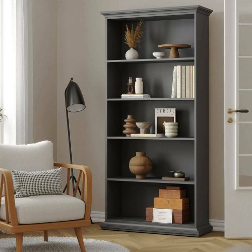 Libreria salvaspazio grigia 96x200h cm - Aragon