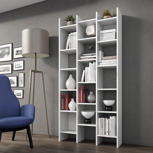 Libreria verticale bianca 96x192h cm - Areca