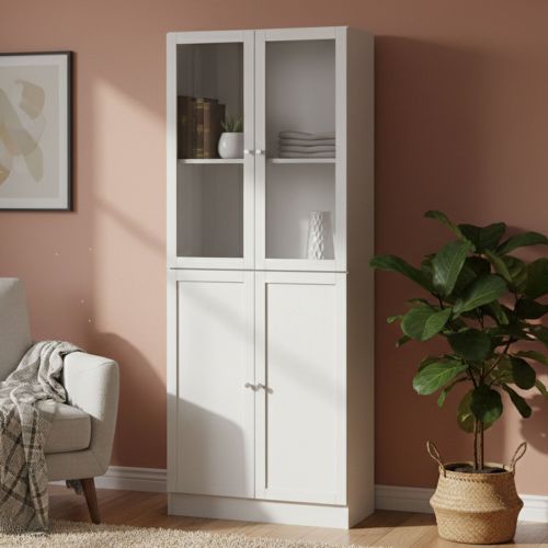 Libreria XXL bianca 79x203h cm - Bagaladi