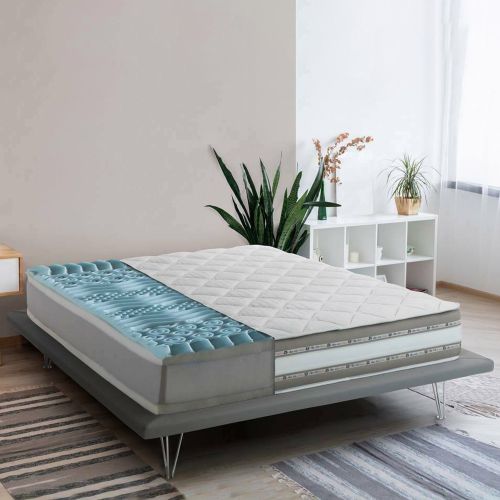 Materasso comfort uniforme prolungato singolo 90x190 in Memory Foam sfoderabile - Assi