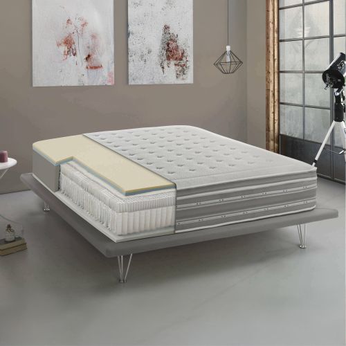 Materasso relax progressivo piazza e mezza 120x190 in Memory Foam sfoderabile - Arguello