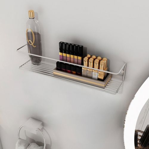 Mensola Argento un Ripiano 7x7x33h cm, - Casone