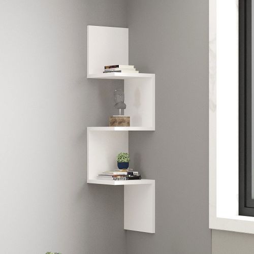 Mensola Bianco 3 Ripiani 25x25x105h cm, - Verretto