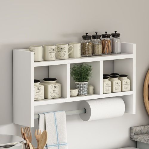 Mensola Bianco 4 Ripiani 64x15x35h cm, - Cortale