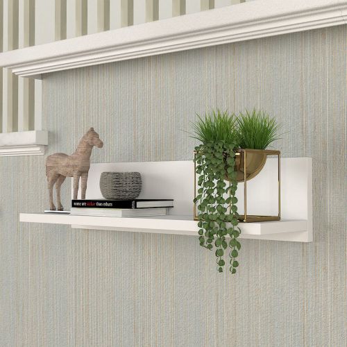 Mensola Bianco un Ripiano 60x15x15h cm, - Cavargna
