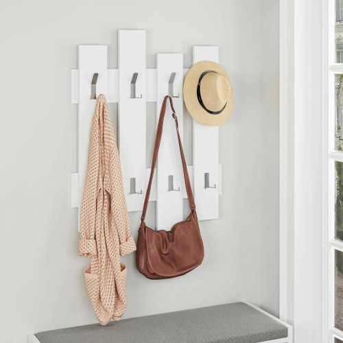 Mobile appendiabiti 64x79h cm 8 posti bianco - Astratto