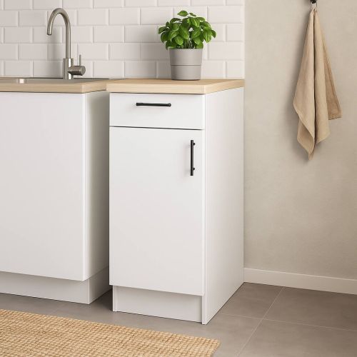 Mobile dispensa 40x90h cm bianco e rovere - Orvia