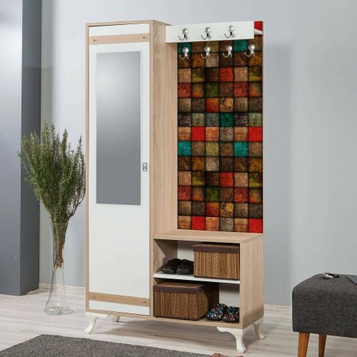 Mobile ingresso quercia e multicolore 100x190h cm - Sugilite