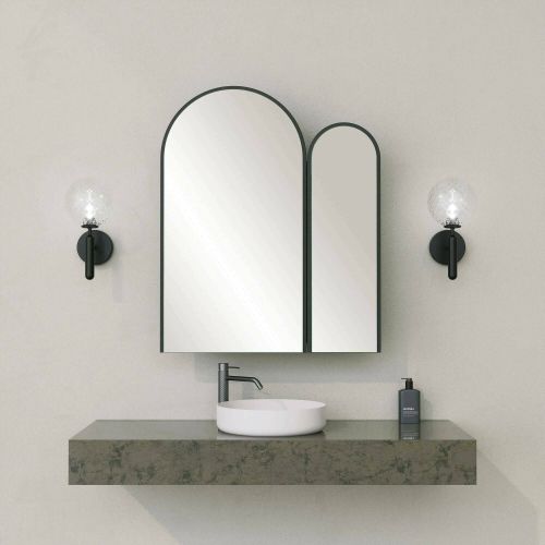Mobile lavabo 2 ante 50x12x45h cm nero - Paramaribo