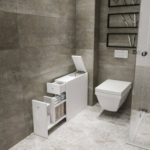 Mobile lavabo 2 cassetti 20x60x55h cm bianco - Isidora