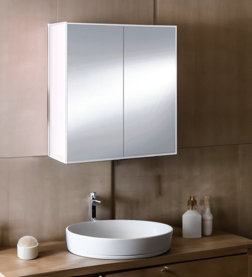 Mobile pensile 2 ante 60x65h cm bianco lucido - Andaluso