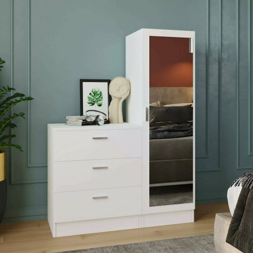 Mobile per ingresso con 3 cassetti bianco 60x72h cm - Jaime