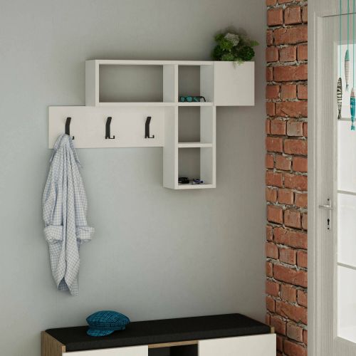 Mobile per ingresso sospeso bianco 99x61h cm - Yagi