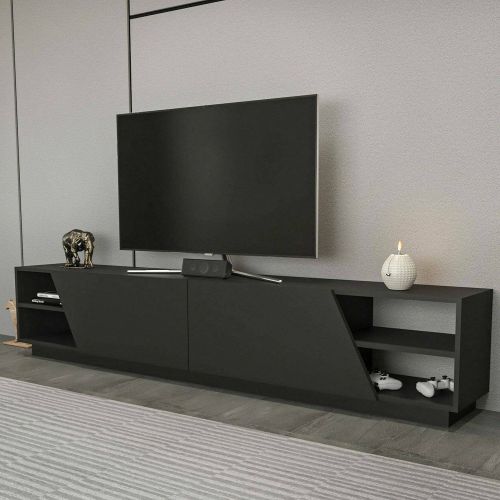 Mobile TV antracite 240x37x47h cm 2 ante - Apat