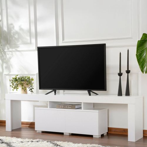 Mobile TV bianco 180x31x50h cm 2 ante - Andarna