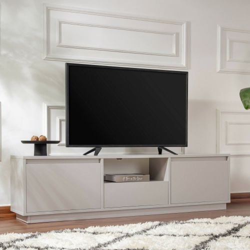 Mobile TV grigio 160x29x42h cm 3 ante - Morrigan
