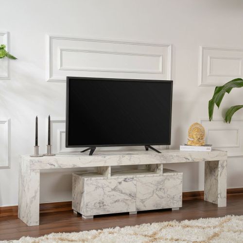 Mobile TV marmo 180x31x50h cm 2 ante - Andarna