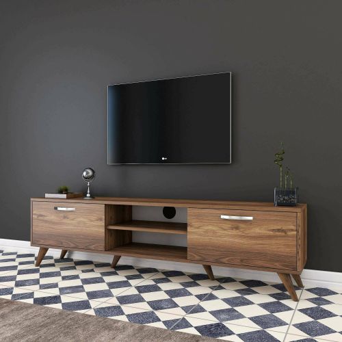 Mobile TV noce 180x35x48h cm 2 ante - Avir