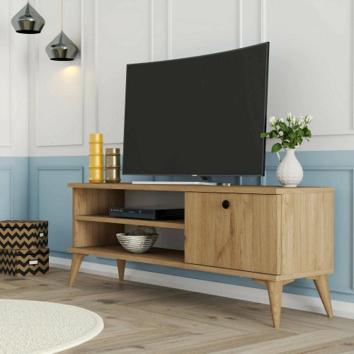 Mobile TV quercia 120x29x44h cm in legno - Muqdisho