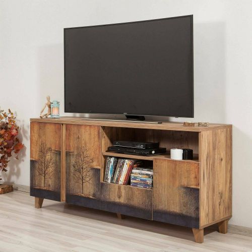 Mobile TV quercia 160x45x76h cm 3 ante e 1 cassetto - Bucarest