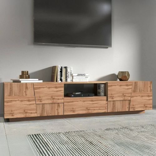 Mobile TV rovere 220x44x46h cm 4 ante e 1 cassetto - Maestrale