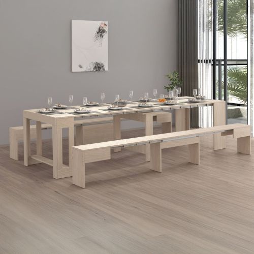 Panca estensibile olmo 290x25x45h cm - Quedan