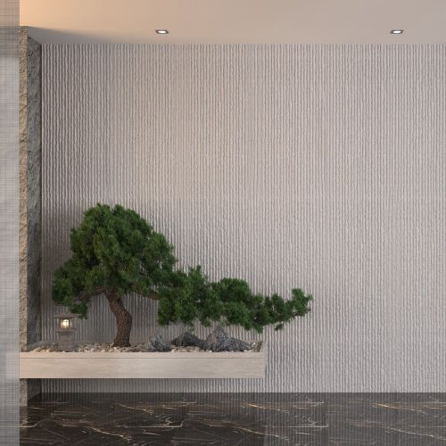 Pannello Decorativo Bianco Alabastro set da 12, Facile da Tagliare, Facile da Installare Texture Realistica 60x2.5 cm, - Torriana