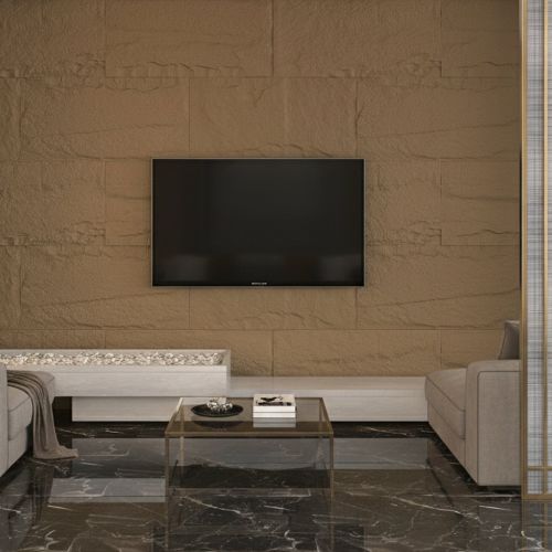 Pannello Decorativo Marrone Tufo set da 10, Facile da Tagliare, Facile da Installare Texture Realistica 60x3 cm, Isolante Acustico Buona Isolazione