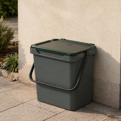 Pattumiera Verde Capacità 38 lt un Cestino 40x31x39h cm, Made in Italy - Foscas