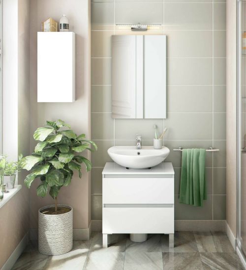 Pensile bagno 30x60h cm bianco lucido - Berlino
