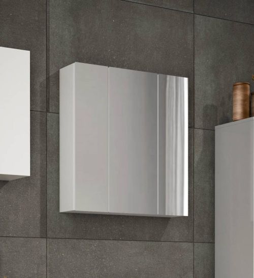 Pensile moderno 3 ante 60x70h cm bianco lucido - Algeri