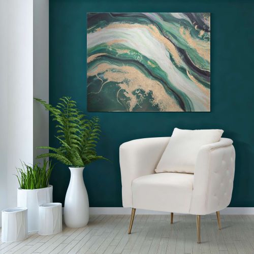 Poltrona Bianco Crema oro Rivestimento in Velluto Braccioli 76x74x71h cm, Materiale Struttura in Metallo - Killar