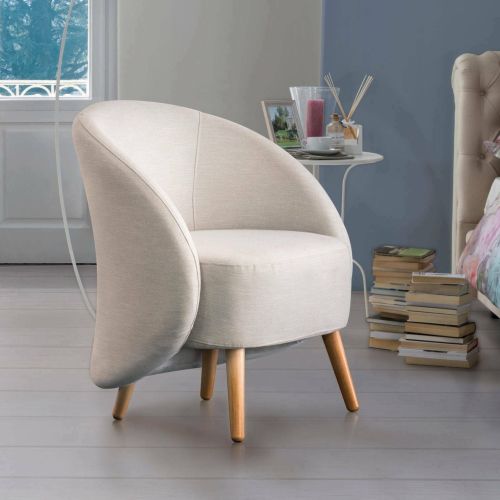 Poltrona in tessuto beige - Alla