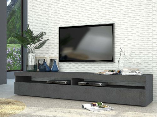 Porta TV ardesia 200x45x36h cm 2 ante - Active