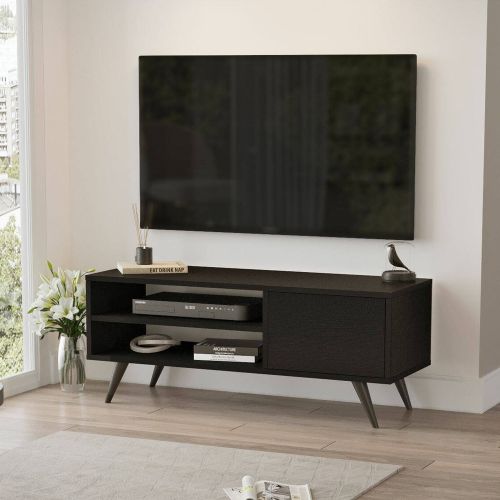 Porta TV nero 110x40x44h cm in legno - HuLanqi