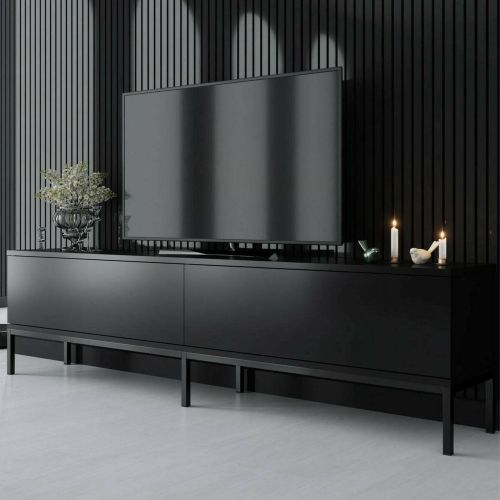 Porta TV nero 180x30x47h cm modulabile - Espero